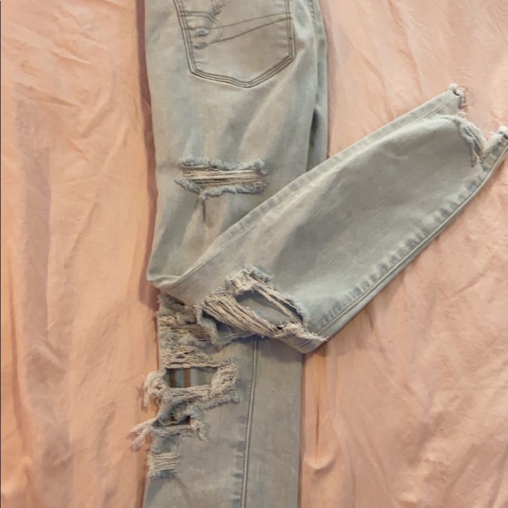 American Eagle Next Level Stretch distressed jeans